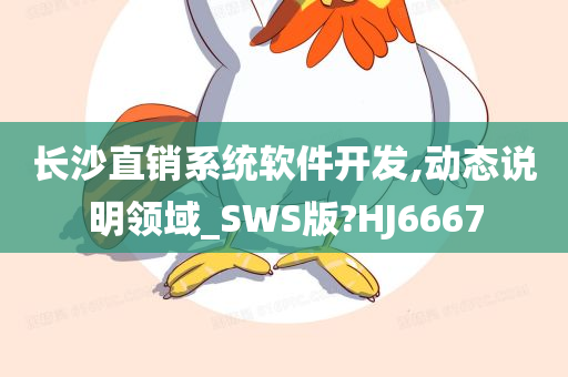 长沙直销系统软件开发,动态说明领域_SWS版?HJ6667