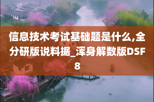 信息技术考试基础题是什么,全分研版说料据_浑身解数版DSF8