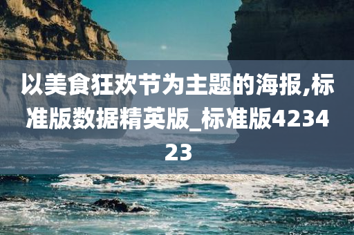 以美食狂欢节为主题的海报,标准版数据精英版_标准版423423