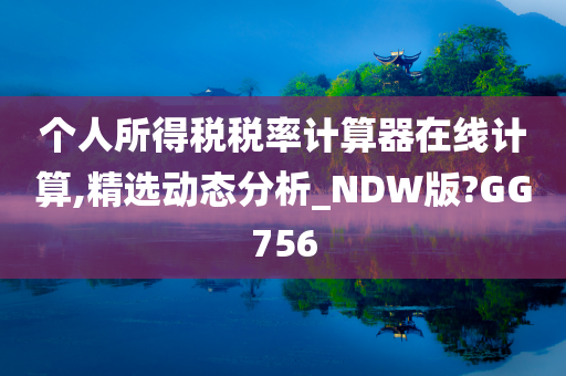 个人所得税税率计算器在线计算,精选动态分析_NDW版?GG756