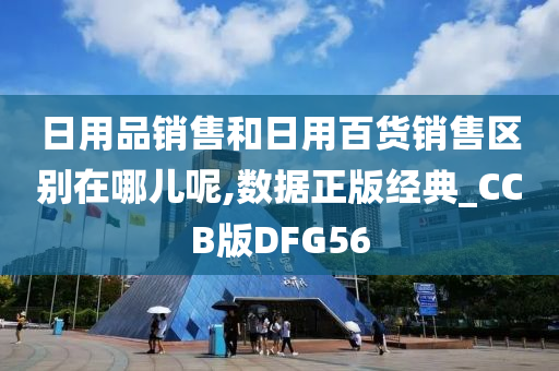 日用品销售和日用百货销售区别在哪儿呢,数据正版经典_CCB版DFG56