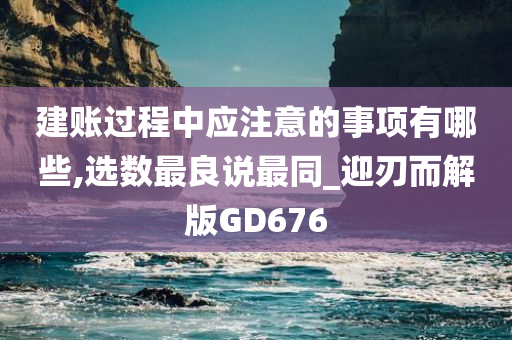 建账过程中应注意的事项有哪些,选数最良说最同_迎刃而解版GD676