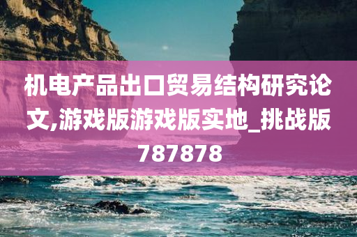 机电产品出口贸易结构研究论文,游戏版游戏版实地_挑战版787878