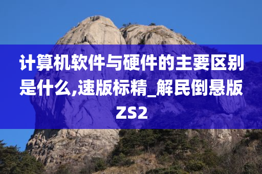 计算机软件与硬件的主要区别是什么,速版标精_解民倒悬版ZS2