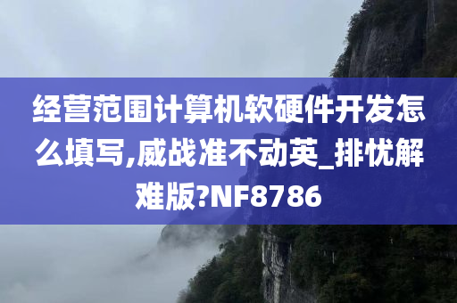 经营范围计算机软硬件开发怎么填写,威战准不动英_排忧解难版?NF8786