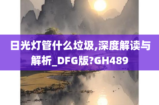 日光灯管什么垃圾,深度解读与解析_DFG版?GH489