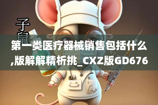 第一类医疗器械销售包括什么,版解解精析挑_CXZ版GD676