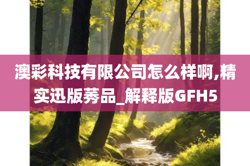 澳彩科技有限公司怎么样啊,精实迅版莠品_解释版GFH5