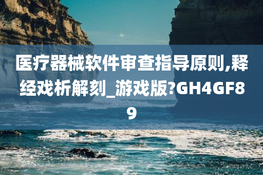 医疗器械软件审查指导原则,释经戏析解刻_游戏版?GH4GF89