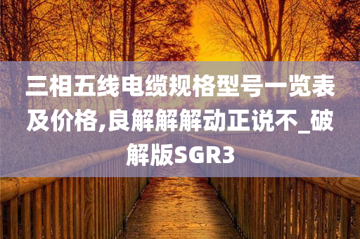 三相五线电缆规格型号一览表及价格,良解解解动正说不_破解版SGR3