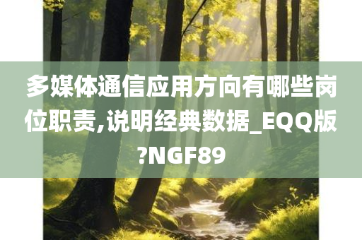 多媒体通信应用方向有哪些岗位职责,说明经典数据_EQQ版?NGF89