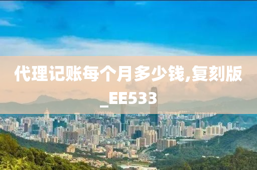 代理记账每个月多少钱,复刻版_EE533