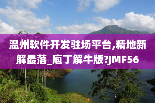 温州软件开发驻场平台,精地新解最落_庖丁解牛版?JMF56