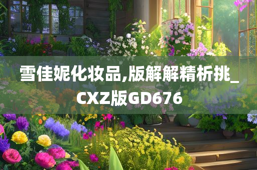 雪佳妮化妆品,版解解精析挑_CXZ版GD676