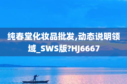 纯春堂化妆品批发,动态说明领域_SWS版?HJ6667