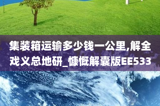 集装箱运输多少钱一公里,解全戏义总地研_慷慨解囊版EE533