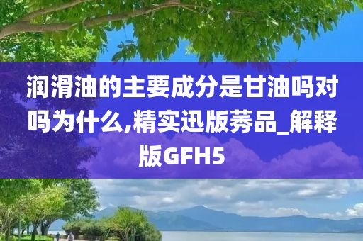 润滑油的主要成分是甘油吗对吗为什么,精实迅版莠品_解释版GFH5