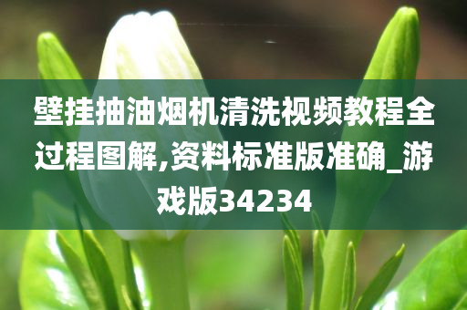 壁挂抽油烟机清洗视频教程全过程图解,资料标准版准确_游戏版34234