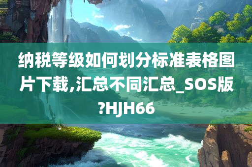 纳税等级如何划分标准表格图片下载,汇总不同汇总_SOS版?HJH66