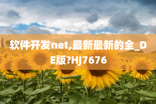 软件开发net,最新最新的全_DE版?HJ7676