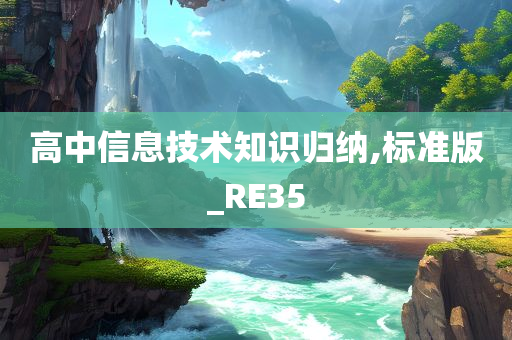 高中信息技术知识归纳,标准版_RE35