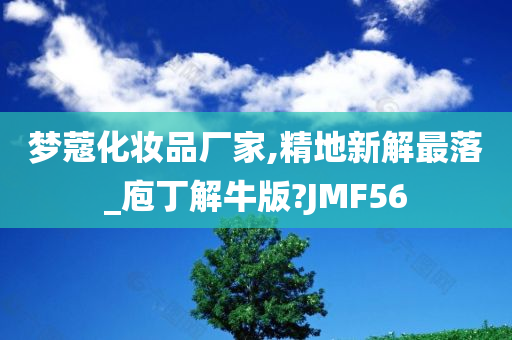 梦蔻化妆品厂家,精地新解最落_庖丁解牛版?JMF56