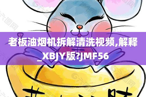 老板油烟机拆解清洗视频,解释_XBJY版?JMF56