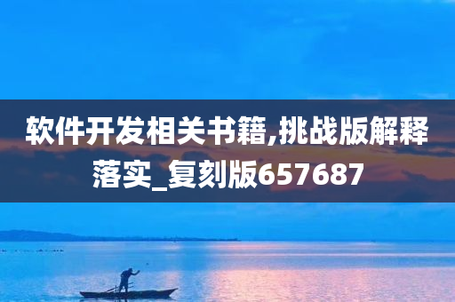 软件开发相关书籍,挑战版解释落实_复刻版657687