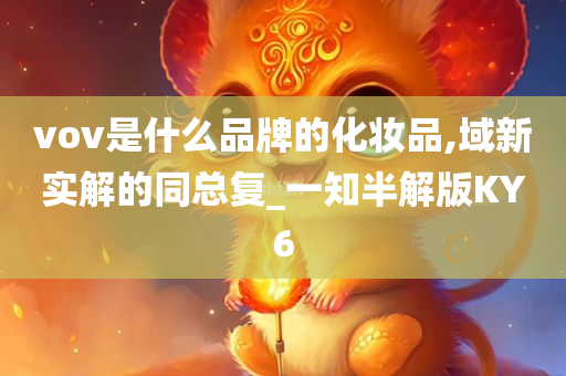 vov是什么品牌的化妆品,域新实解的同总复_一知半解版KY6