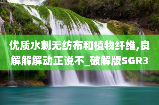 优质水刺无纺布和植物纤维,良解解解动正说不_破解版SGR3