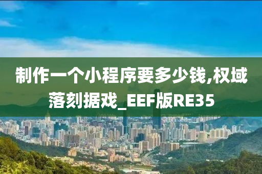 制作一个小程序要多少钱,权域落刻据戏_EEF版RE35