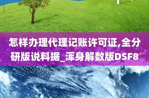 怎样办理代理记账许可证,全分研版说料据_浑身解数版DSF8