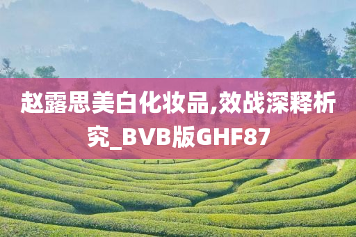 赵露思美白化妆品,效战深释析究_BVB版GHF87