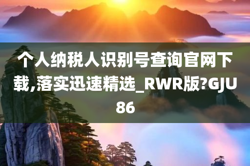 个人纳税人识别号查询官网下载,落实迅速精选_RWR版?GJU86