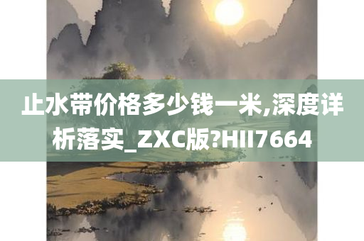 止水带价格多少钱一米,深度详析落实_ZXC版?HII7664