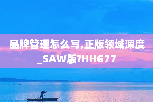 品牌管理怎么写,正版领域深度_SAW版?HHG77