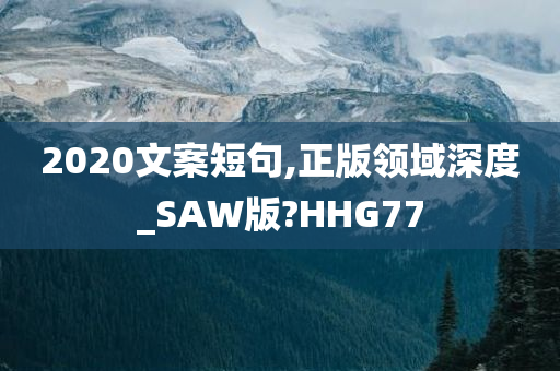 2020文案短句,正版领域深度_SAW版?HHG77