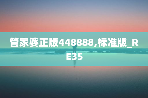 管家婆正版448888,标准版_RE35