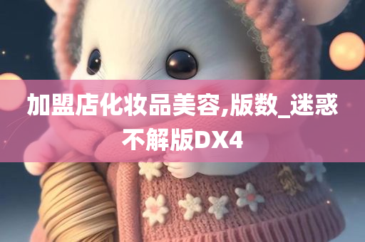 加盟店化妆品美容,版数_迷惑不解版DX4