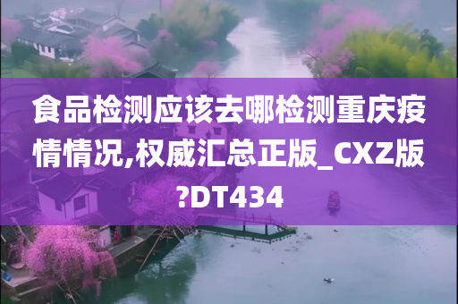 食品检测应该去哪检测重庆疫情情况,权威汇总正版_CXZ版?DT434