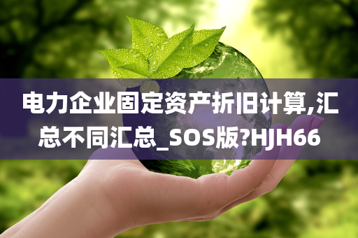 电力企业固定资产折旧计算,汇总不同汇总_SOS版?HJH66