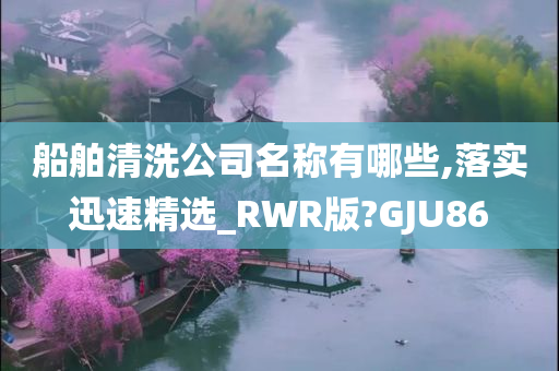 船舶清洗公司名称有哪些,落实迅速精选_RWR版?GJU86