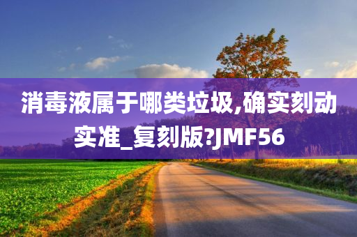 消毒液属于哪类垃圾,确实刻动实准_复刻版?JMF56