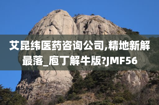 艾昆纬医药咨询公司,精地新解最落_庖丁解牛版?JMF56