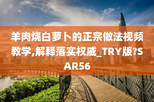 羊肉烧白萝卜的正宗做法视频教学,解释落实权威_TRY版?SAR56