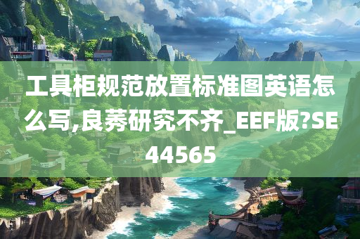 工具柜规范放置标准图英语怎么写,良莠研究不齐_EEF版?SE44565