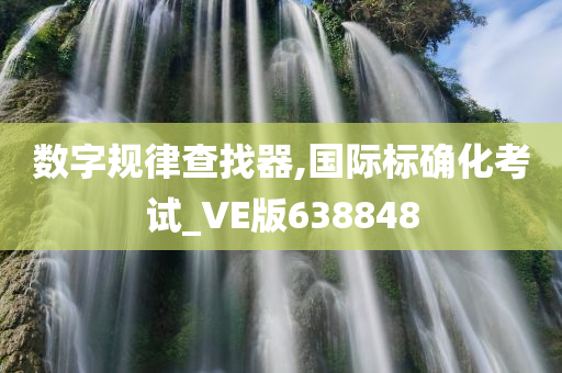 数字规律查找器,国际标确化考试_VE版638848