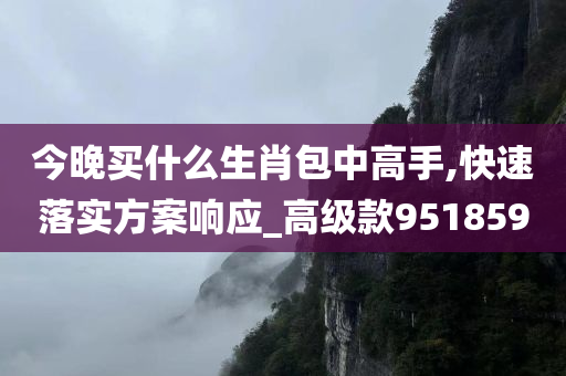 今晚买什么生肖包中高手,快速落实方案响应_高级款951859