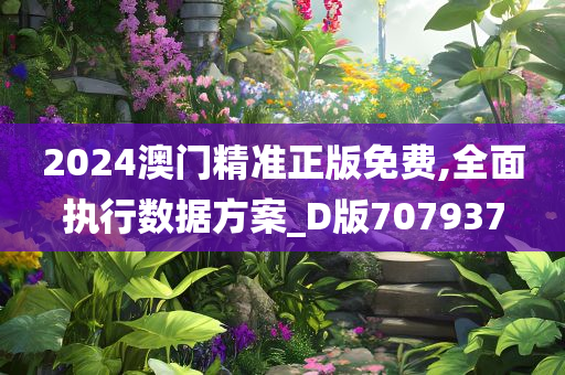 2024澳门精准正版免费,全面执行数据方案_D版707937