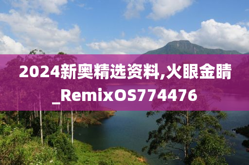 2024新奥精选资料,火眼金睛_RemixOS774476